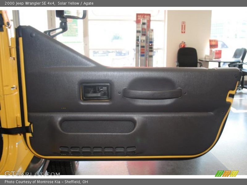Solar Yellow / Agate 2000 Jeep Wrangler SE 4x4