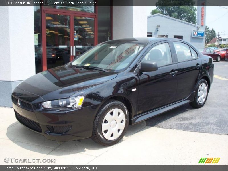 Tarmac Black Pearl / Beige 2010 Mitsubishi Lancer DE