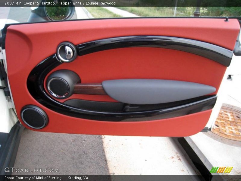 Pepper White / Lounge Redwood 2007 Mini Cooper S Hardtop