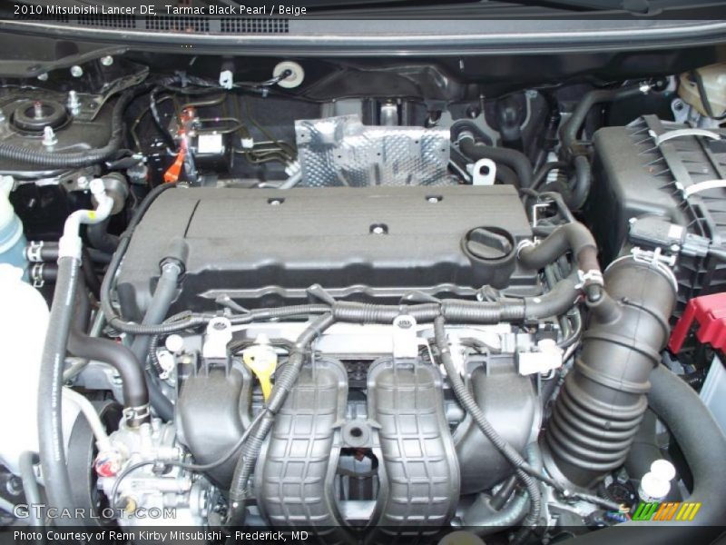 Tarmac Black Pearl / Beige 2010 Mitsubishi Lancer DE