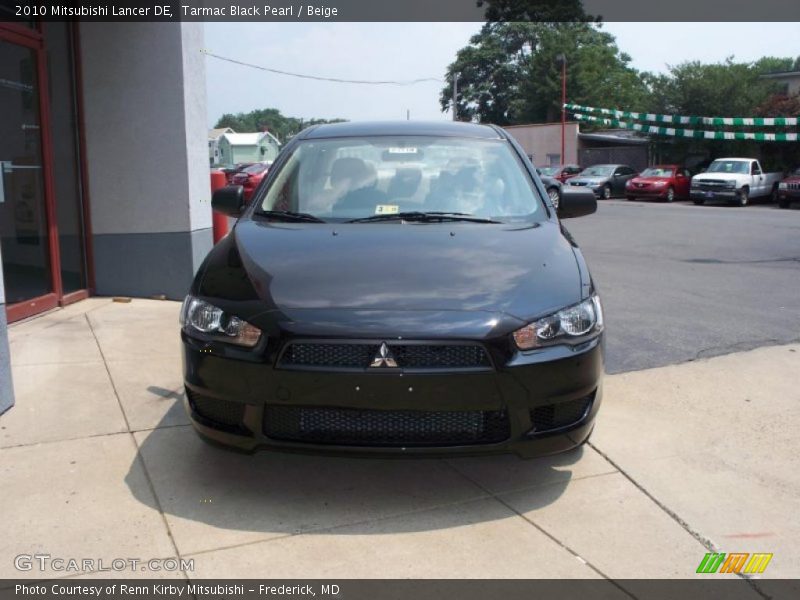 Tarmac Black Pearl / Beige 2010 Mitsubishi Lancer DE