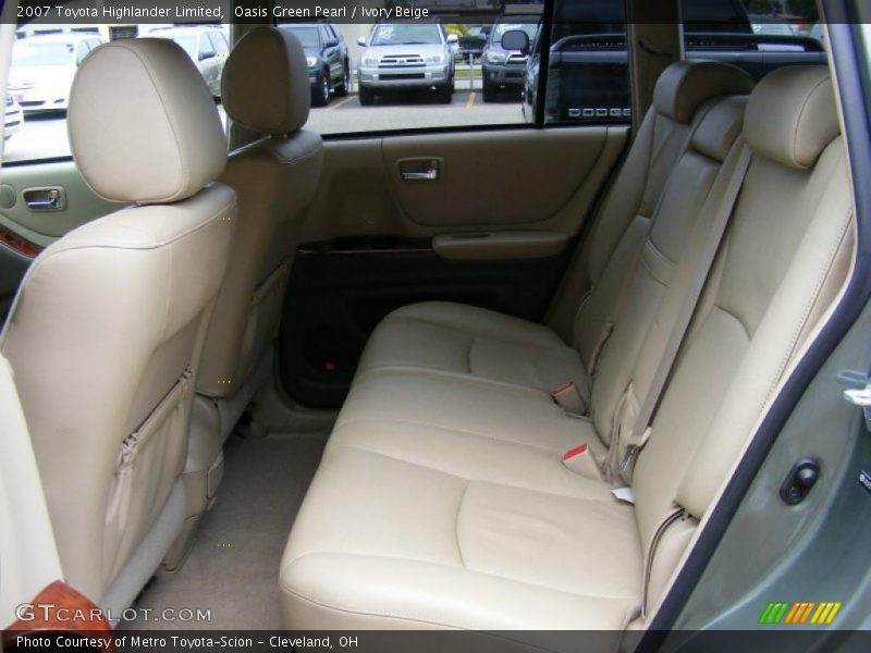 Oasis Green Pearl / Ivory Beige 2007 Toyota Highlander Limited