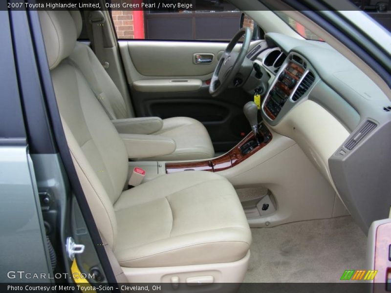 Oasis Green Pearl / Ivory Beige 2007 Toyota Highlander Limited