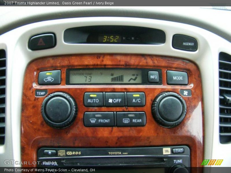 Oasis Green Pearl / Ivory Beige 2007 Toyota Highlander Limited