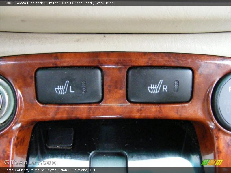 Oasis Green Pearl / Ivory Beige 2007 Toyota Highlander Limited
