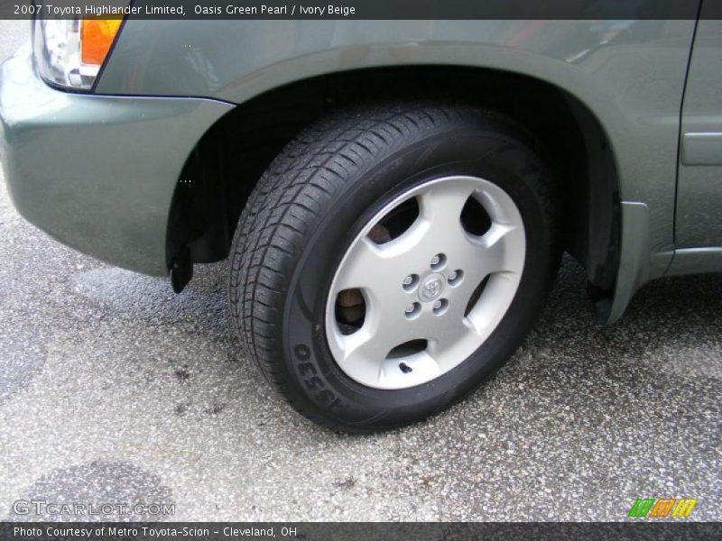 Oasis Green Pearl / Ivory Beige 2007 Toyota Highlander Limited