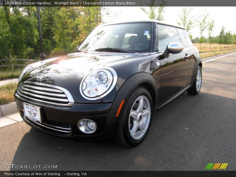 Midnight Black / Checkered Carbon Black/Black 2009 Mini Cooper Hardtop