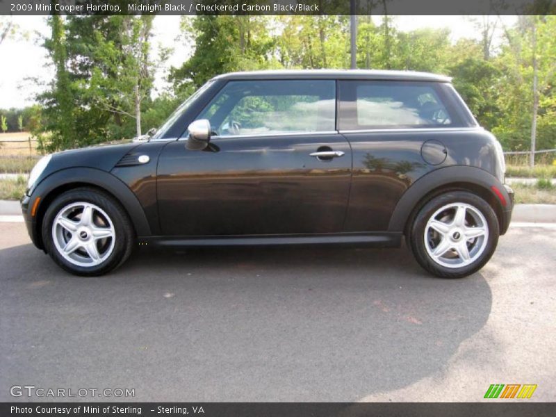 Midnight Black / Checkered Carbon Black/Black 2009 Mini Cooper Hardtop