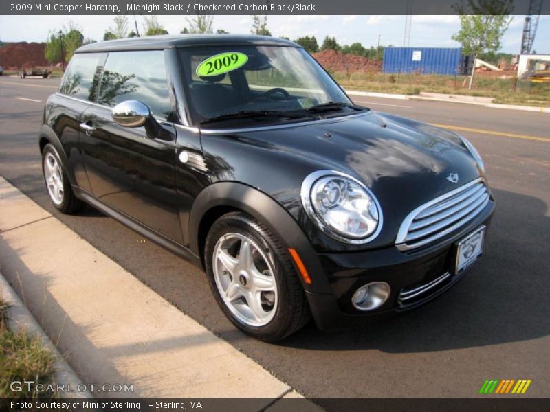 Midnight Black / Checkered Carbon Black/Black 2009 Mini Cooper Hardtop