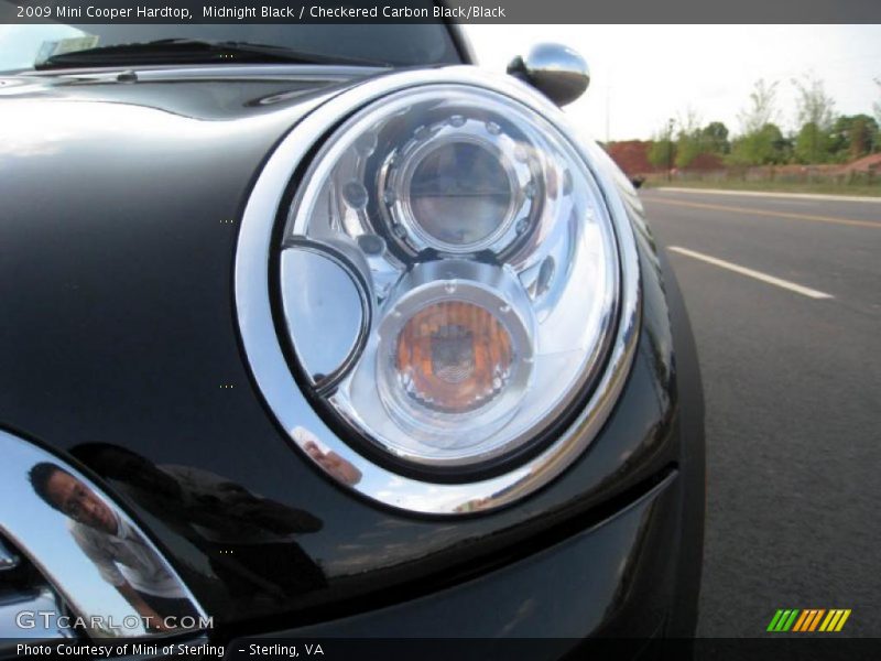 Midnight Black / Checkered Carbon Black/Black 2009 Mini Cooper Hardtop