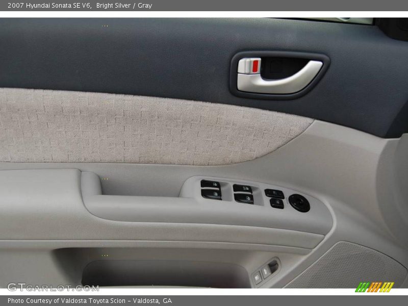 Bright Silver / Gray 2007 Hyundai Sonata SE V6