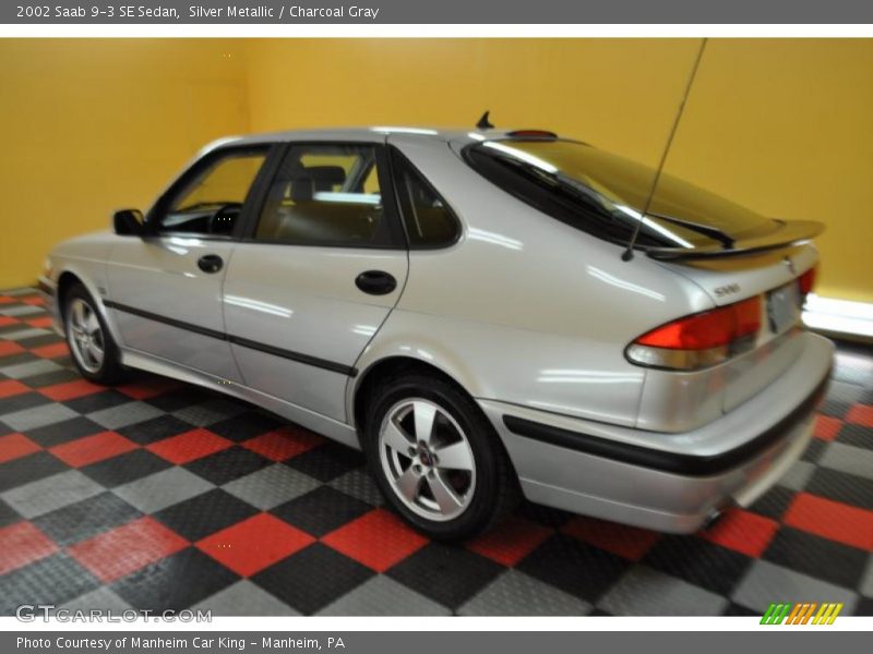 Silver Metallic / Charcoal Gray 2002 Saab 9-3 SE Sedan