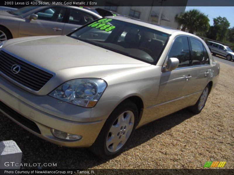 Mystic Gold Metallic / Ecru 2003 Lexus LS 430 Sedan