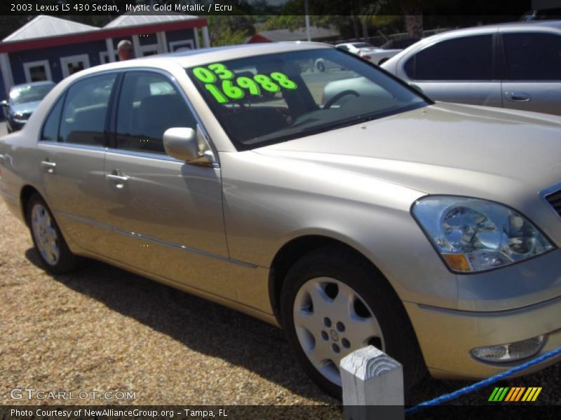 Mystic Gold Metallic / Ecru 2003 Lexus LS 430 Sedan