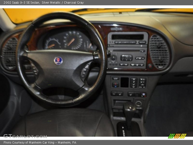 Silver Metallic / Charcoal Gray 2002 Saab 9-3 SE Sedan