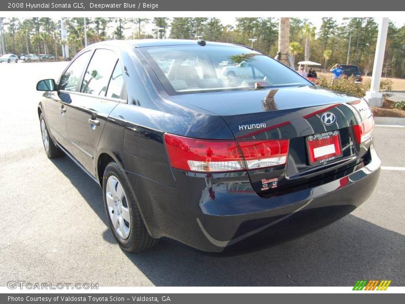 Deepwater Blue / Beige 2008 Hyundai Sonata GLS