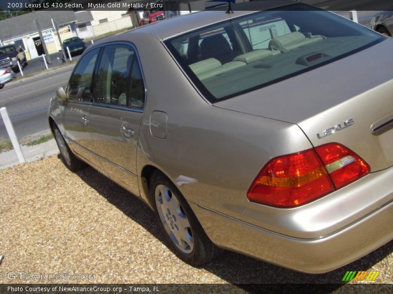 Mystic Gold Metallic / Ecru 2003 Lexus LS 430 Sedan