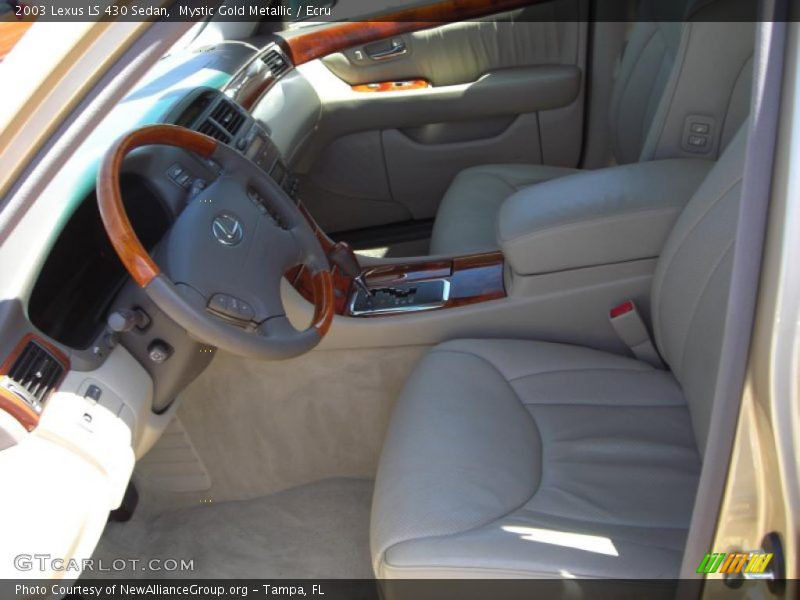 Mystic Gold Metallic / Ecru 2003 Lexus LS 430 Sedan