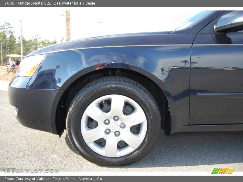 Deepwater Blue / Beige 2008 Hyundai Sonata GLS