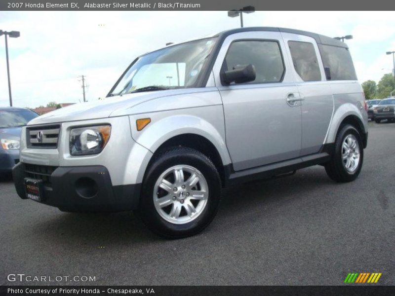 Alabaster Silver Metallic / Black/Titanium 2007 Honda Element EX