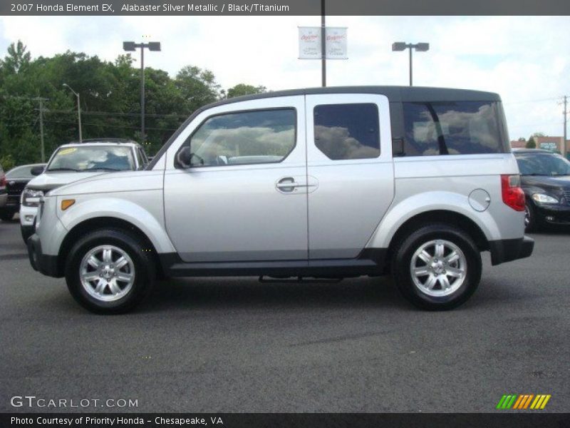 Alabaster Silver Metallic / Black/Titanium 2007 Honda Element EX