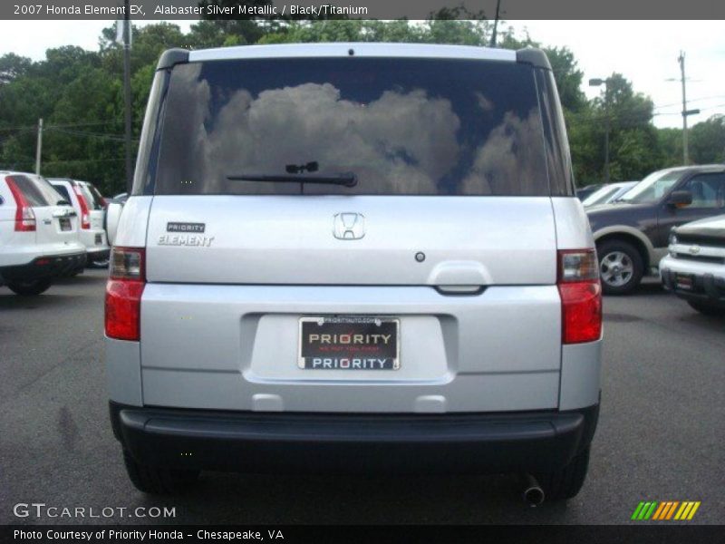 Alabaster Silver Metallic / Black/Titanium 2007 Honda Element EX