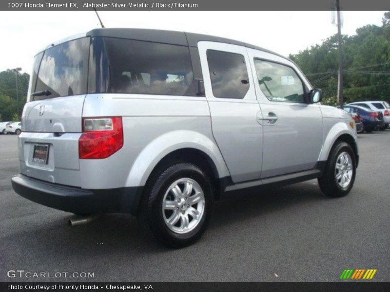 Alabaster Silver Metallic / Black/Titanium 2007 Honda Element EX