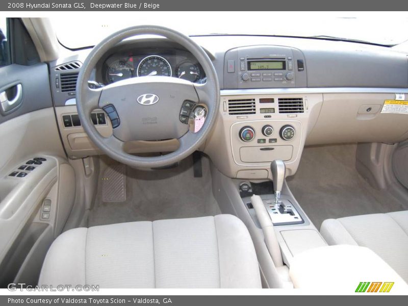 Deepwater Blue / Beige 2008 Hyundai Sonata GLS