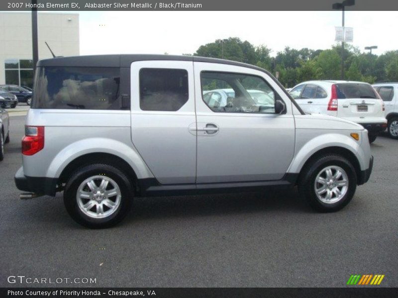 Alabaster Silver Metallic / Black/Titanium 2007 Honda Element EX