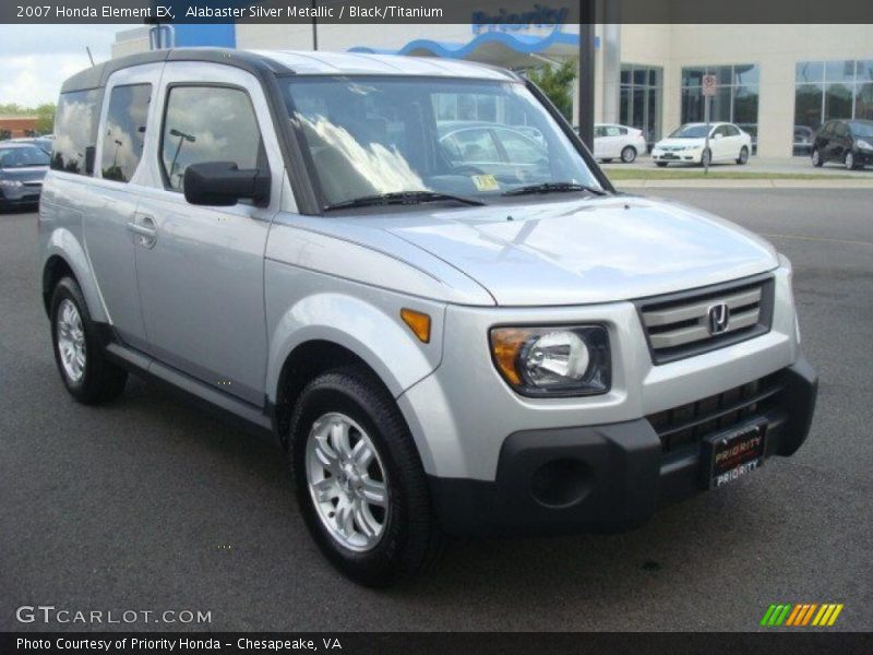 Alabaster Silver Metallic / Black/Titanium 2007 Honda Element EX