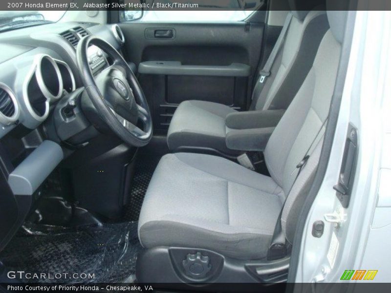 Alabaster Silver Metallic / Black/Titanium 2007 Honda Element EX
