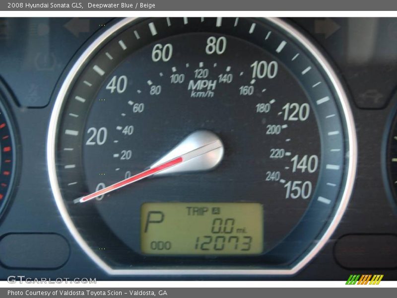 Deepwater Blue / Beige 2008 Hyundai Sonata GLS