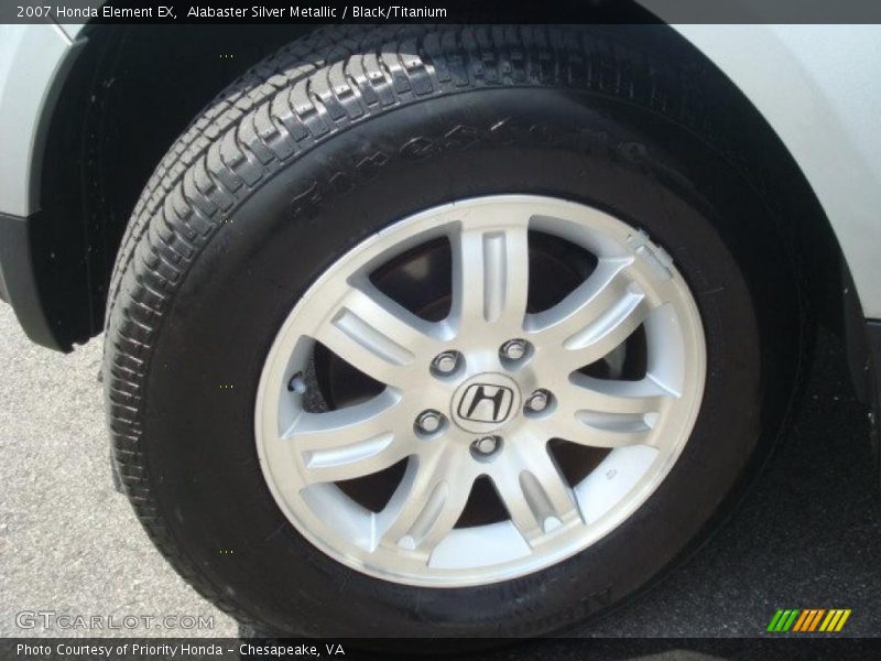 Alabaster Silver Metallic / Black/Titanium 2007 Honda Element EX