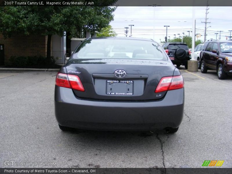 Magnetic Gray Metallic / Ash 2007 Toyota Camry LE