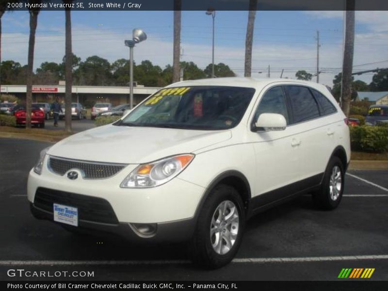 Stone White / Gray 2008 Hyundai Veracruz SE