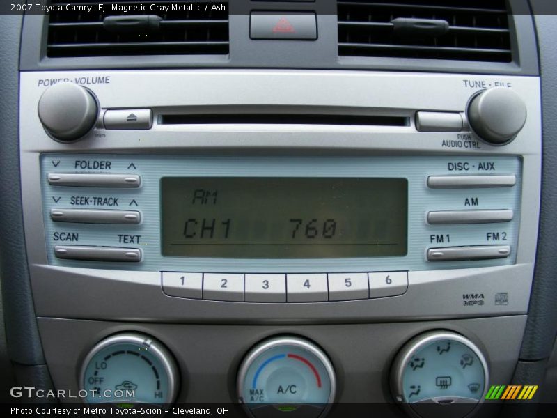 Magnetic Gray Metallic / Ash 2007 Toyota Camry LE