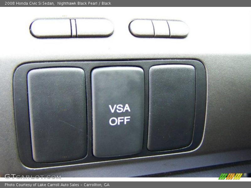 Nighthawk Black Pearl / Black 2008 Honda Civic Si Sedan