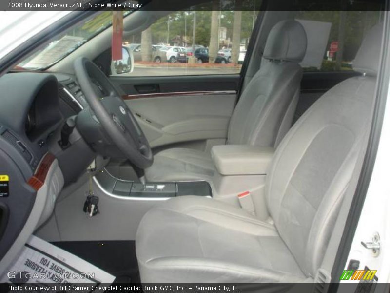 Stone White / Gray 2008 Hyundai Veracruz SE