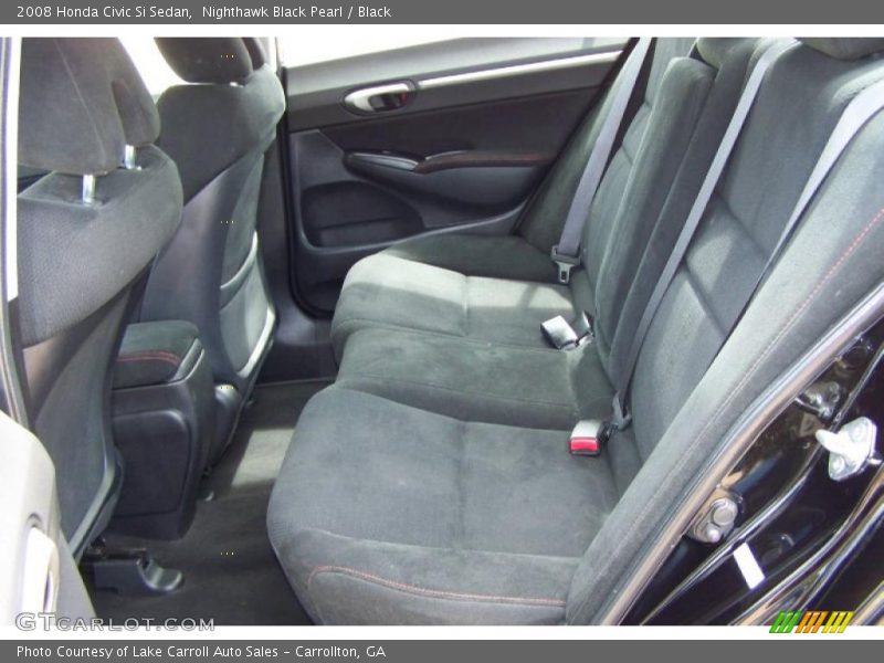 Nighthawk Black Pearl / Black 2008 Honda Civic Si Sedan