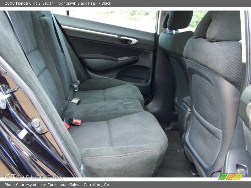 Nighthawk Black Pearl / Black 2008 Honda Civic Si Sedan