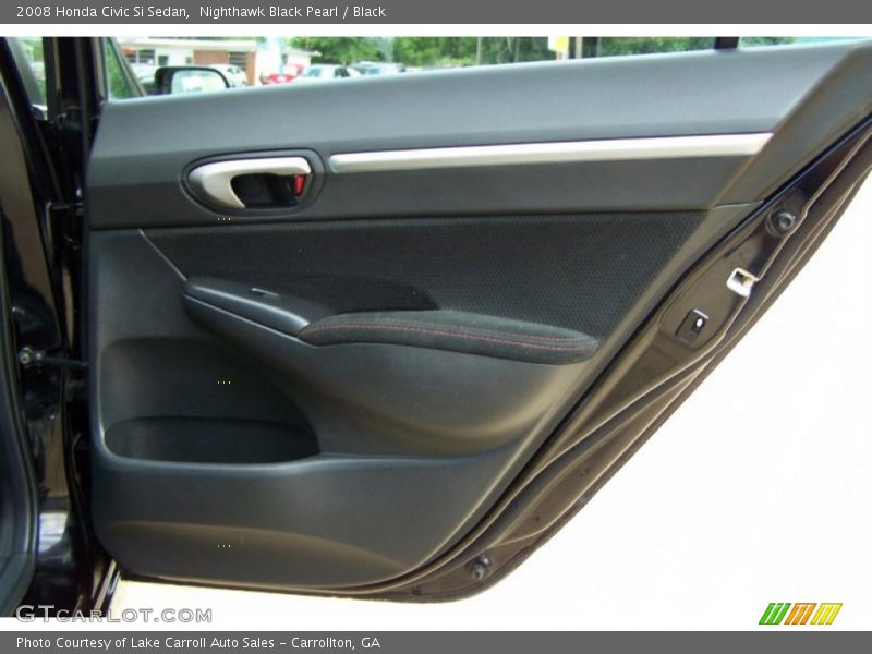 Nighthawk Black Pearl / Black 2008 Honda Civic Si Sedan