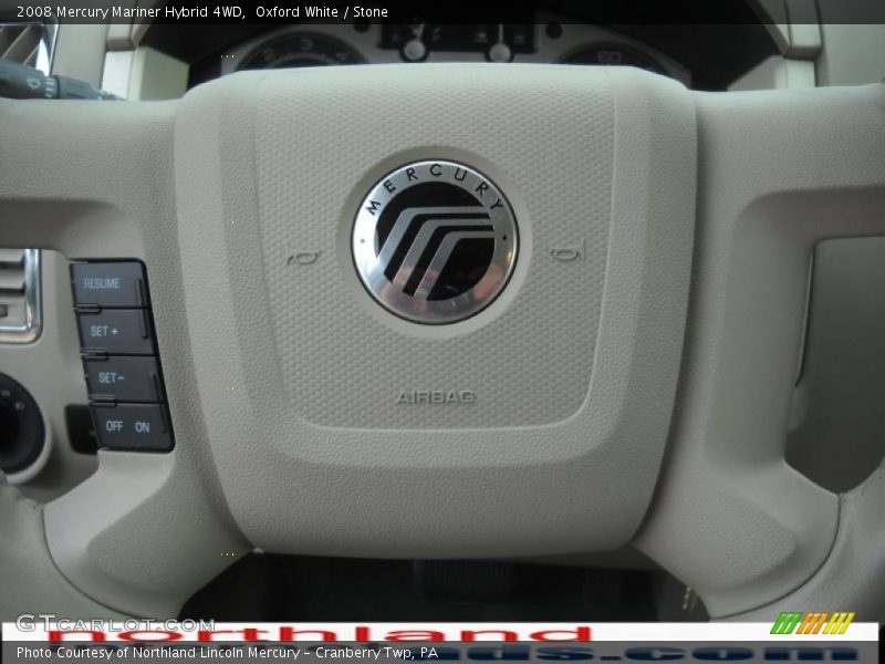 Oxford White / Stone 2008 Mercury Mariner Hybrid 4WD