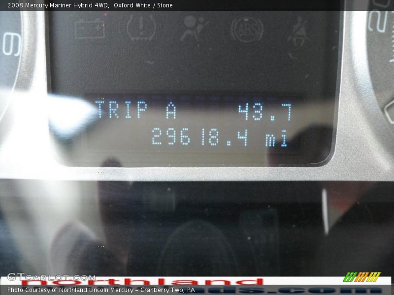 Oxford White / Stone 2008 Mercury Mariner Hybrid 4WD