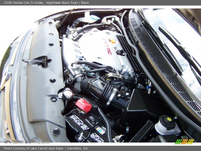 Nighthawk Black Pearl / Black 2008 Honda Civic Si Sedan