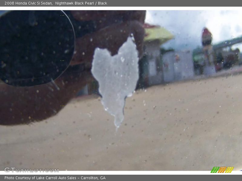 Nighthawk Black Pearl / Black 2008 Honda Civic Si Sedan