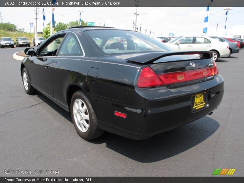 Nighthawk Black Pearl / Charcoal 2002 Honda Accord SE Coupe
