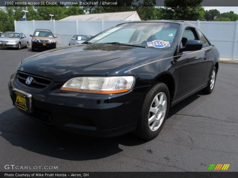 Nighthawk Black Pearl / Charcoal 2002 Honda Accord SE Coupe