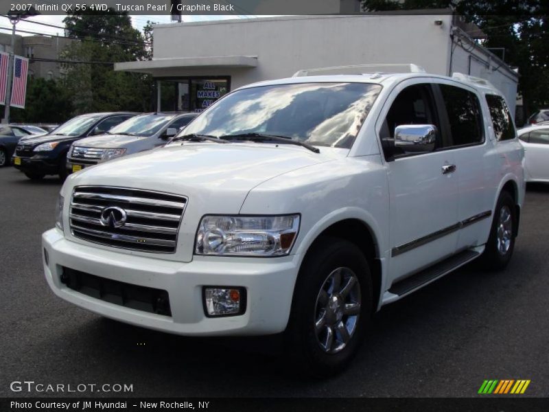 Tuscan Pearl / Graphite Black 2007 Infiniti QX 56 4WD