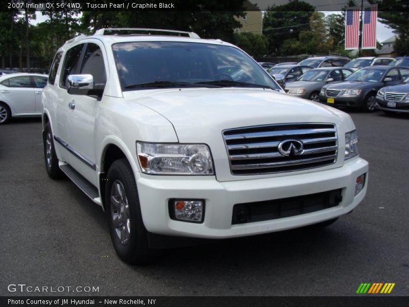 Tuscan Pearl / Graphite Black 2007 Infiniti QX 56 4WD