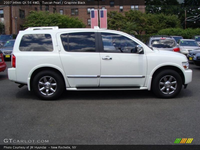 Tuscan Pearl / Graphite Black 2007 Infiniti QX 56 4WD